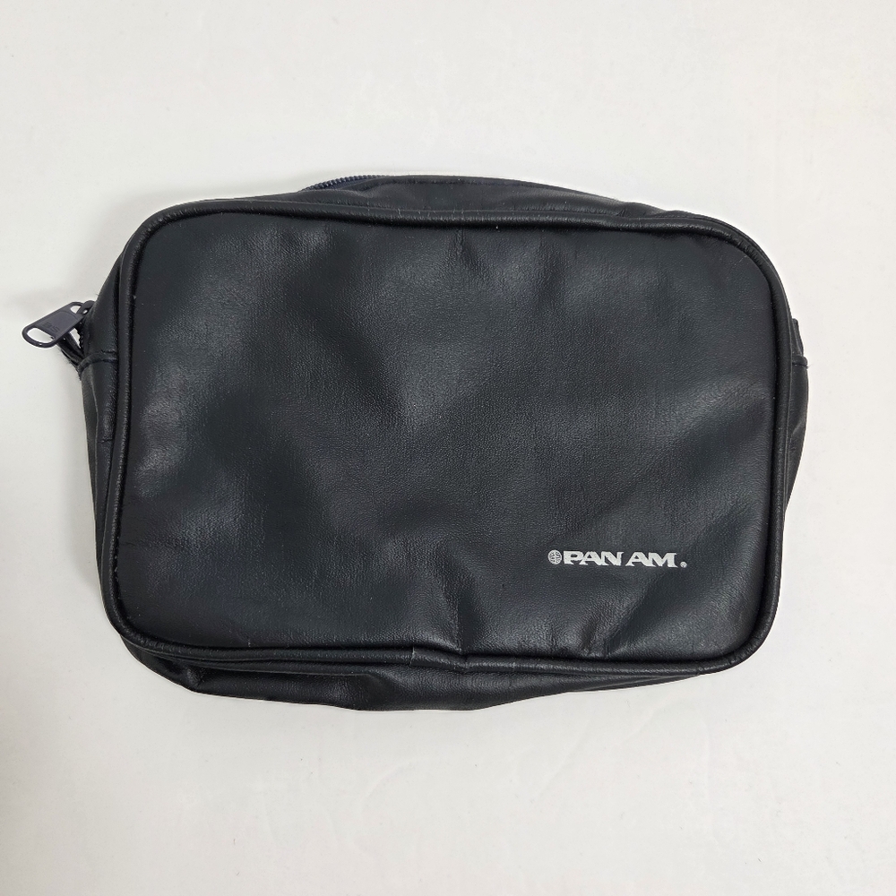 PANAM Vintage Small Black Toiletry Bag for‎ Men
